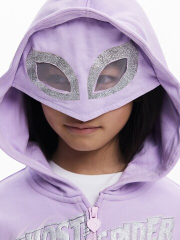 Desigual Sweatvest 'Ghost Spider™' in Lila
