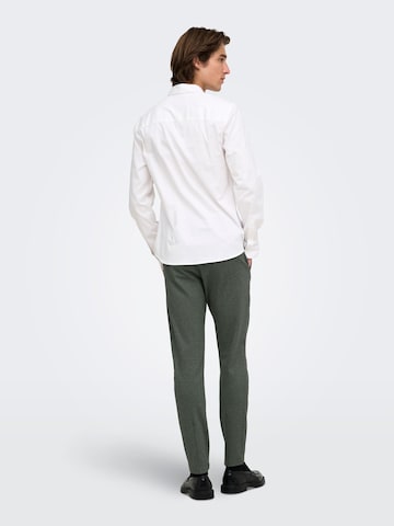 Only & Sons Slimfit Broek 'ONSMark' in Groen