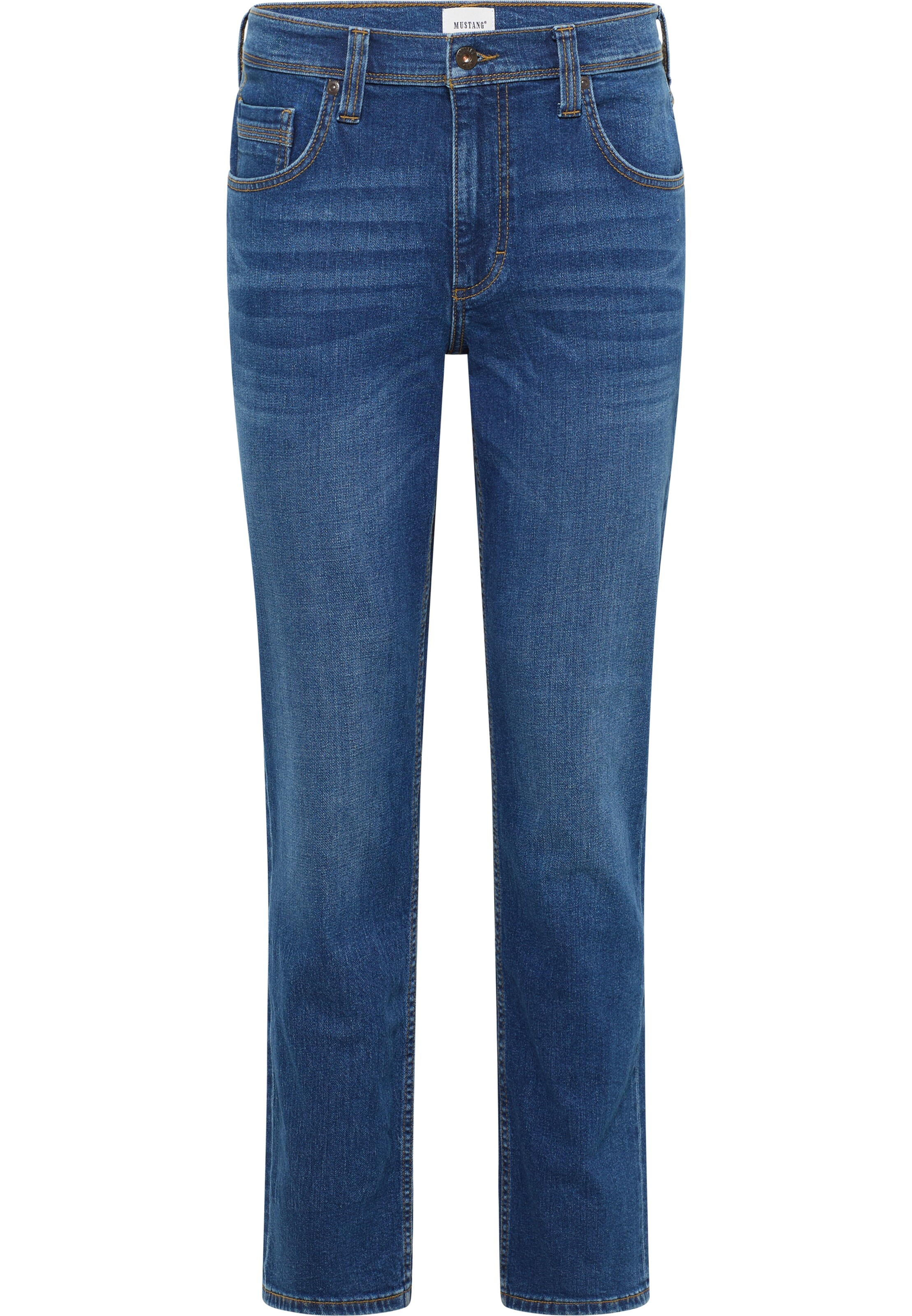 MUSTANG Loosefit Hose 'Washington' in Blau: Vorderseite