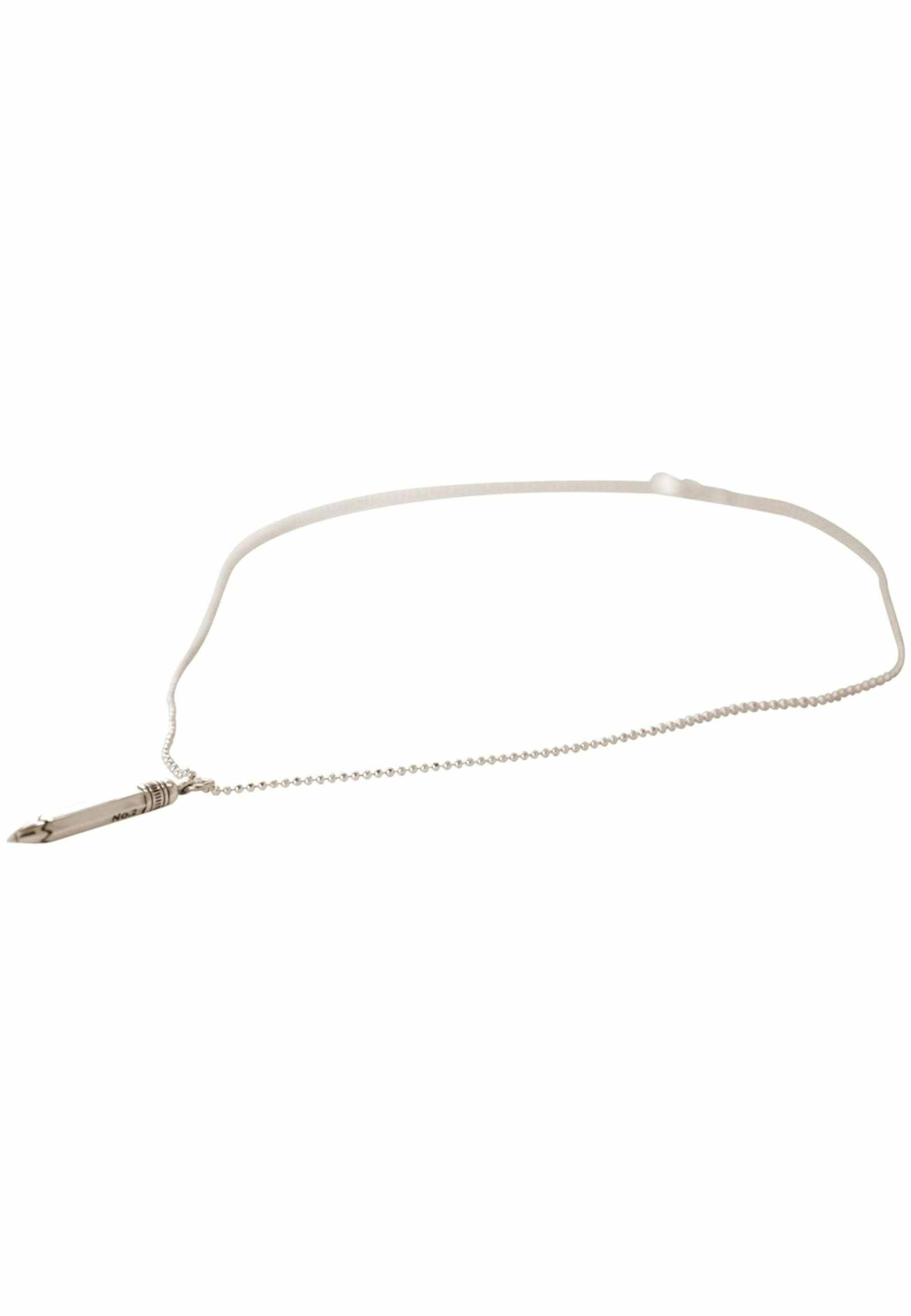 Gemshine Ketting in Zilver: voorkant