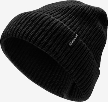 Waykins Mütze in Schwarz: Vorderseite