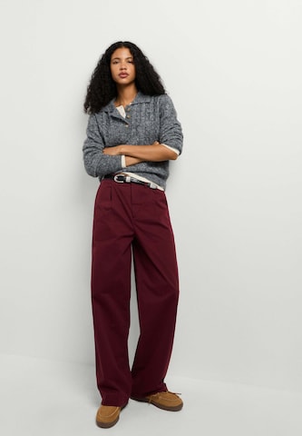 Wide leg Pantaloni con pieghe 'Lindsey' di Pepe Jeans in rosso