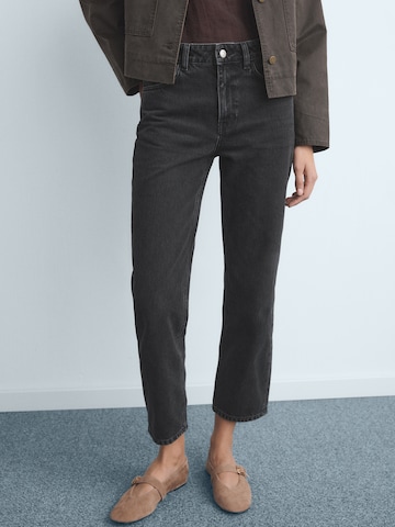 MANGO Normální Džíny 'DELIA' – černá: přední strana