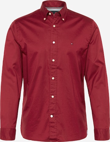 TOMMY HILFIGER Button Up Shirt in Red: front