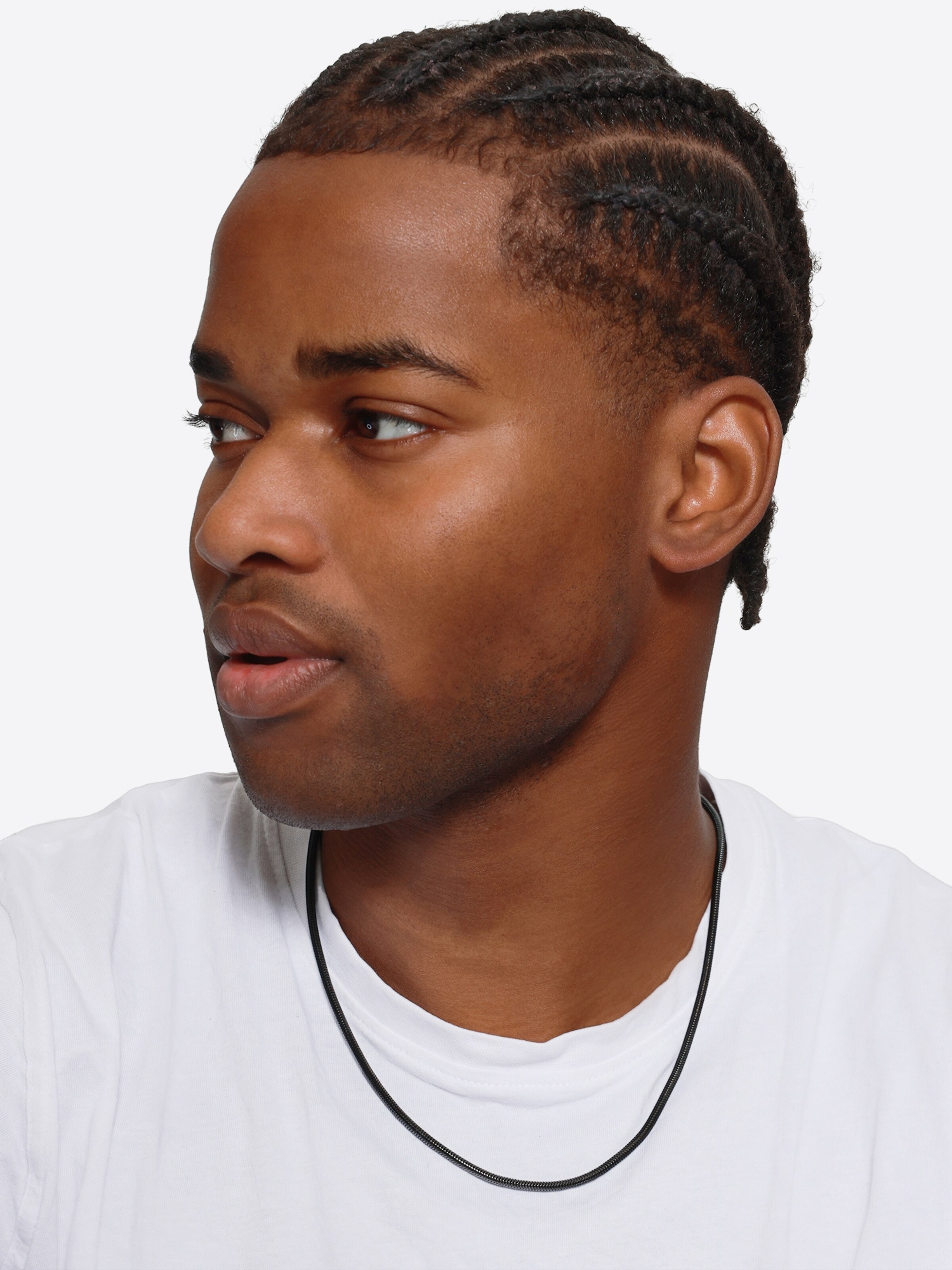 Heideman Kette 'Aulus' in Schwarz: Vorderseite