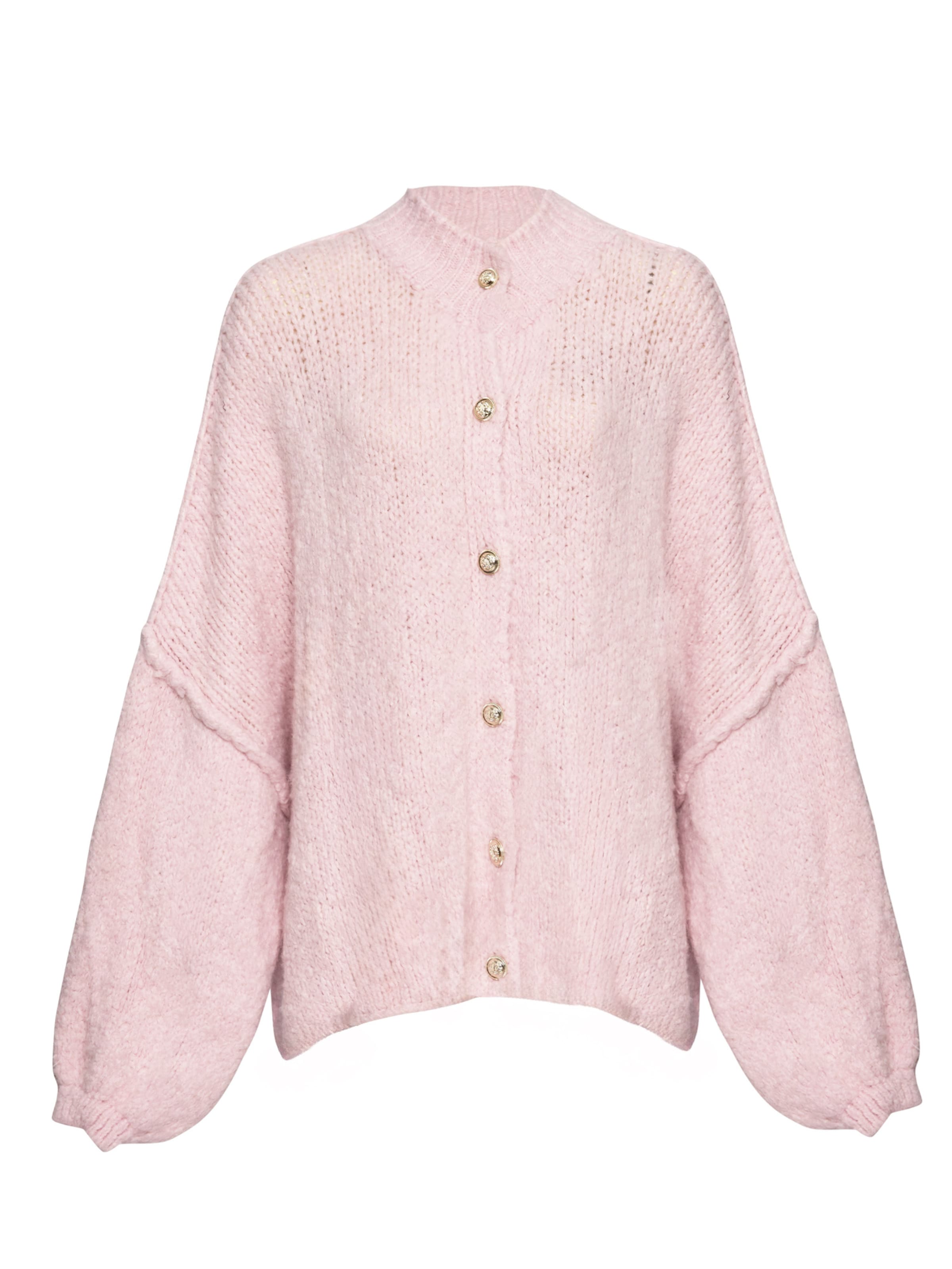 Lilavie Strickjacke ' Lolaa Oversize One Size ' in rosa, Produktansicht