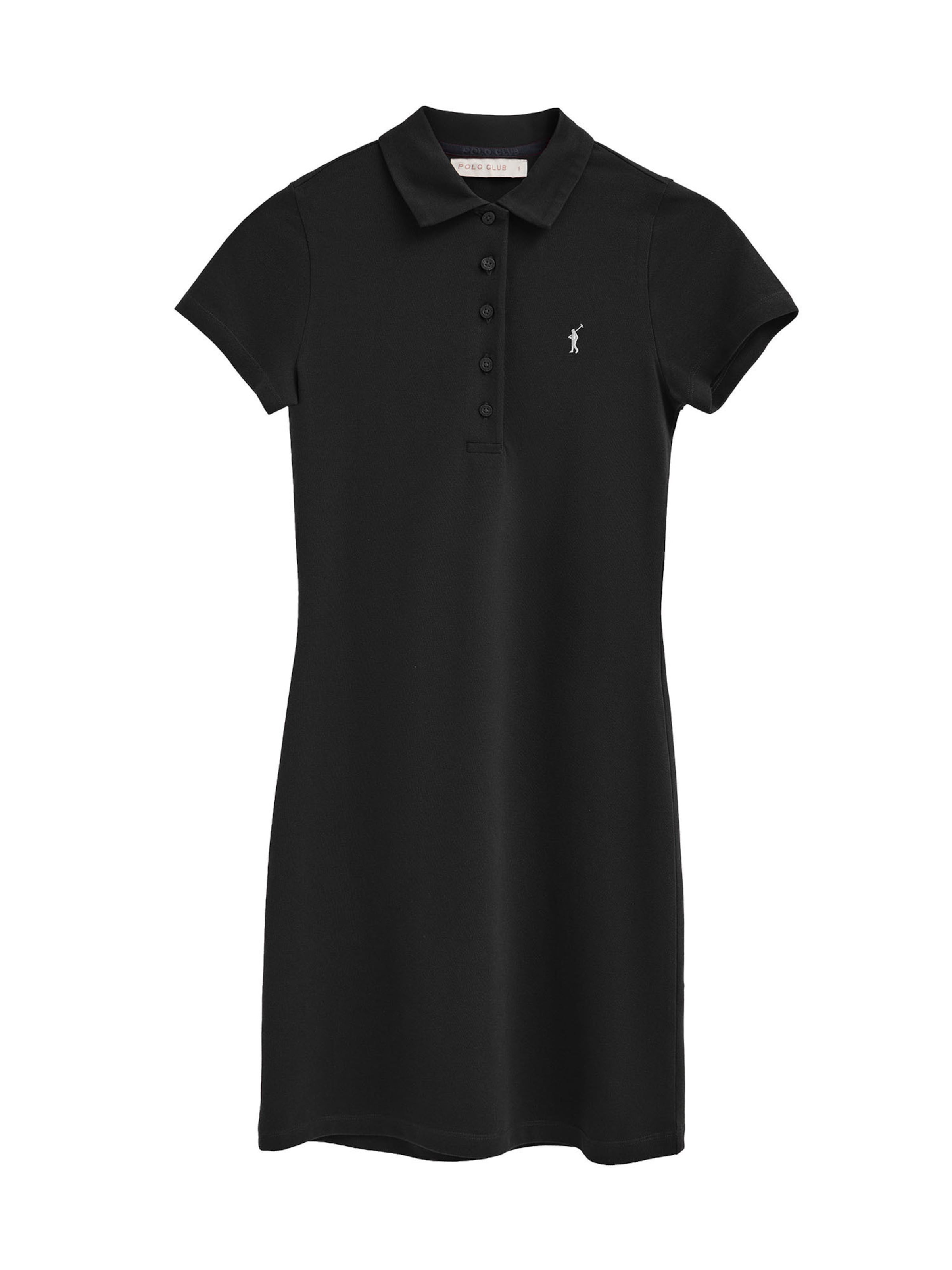 Polo Club Shirt Dress 'Rigby' in Black: front