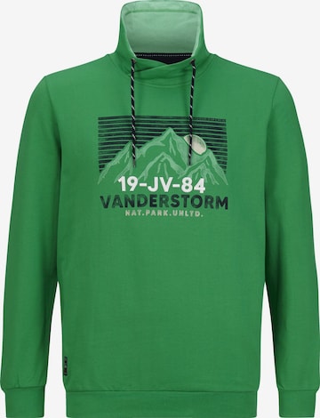 Jan Vanderstorm Sweatshirt 'Anje' in Groen: voorkant