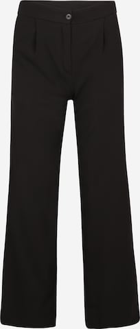 Trendyol Petite Loosefit Veckad byxa 'Pants' i svart: framsida