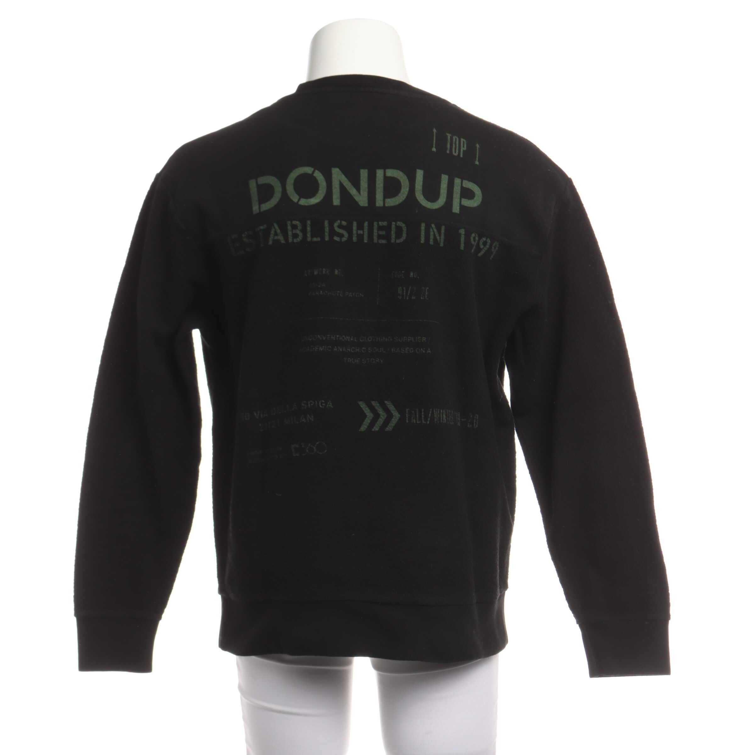Dondup Sweatshirt & Zip-Up Hoodie in M in Black