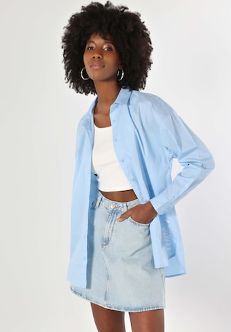 Colin's Blouse in Blauw: voorkant