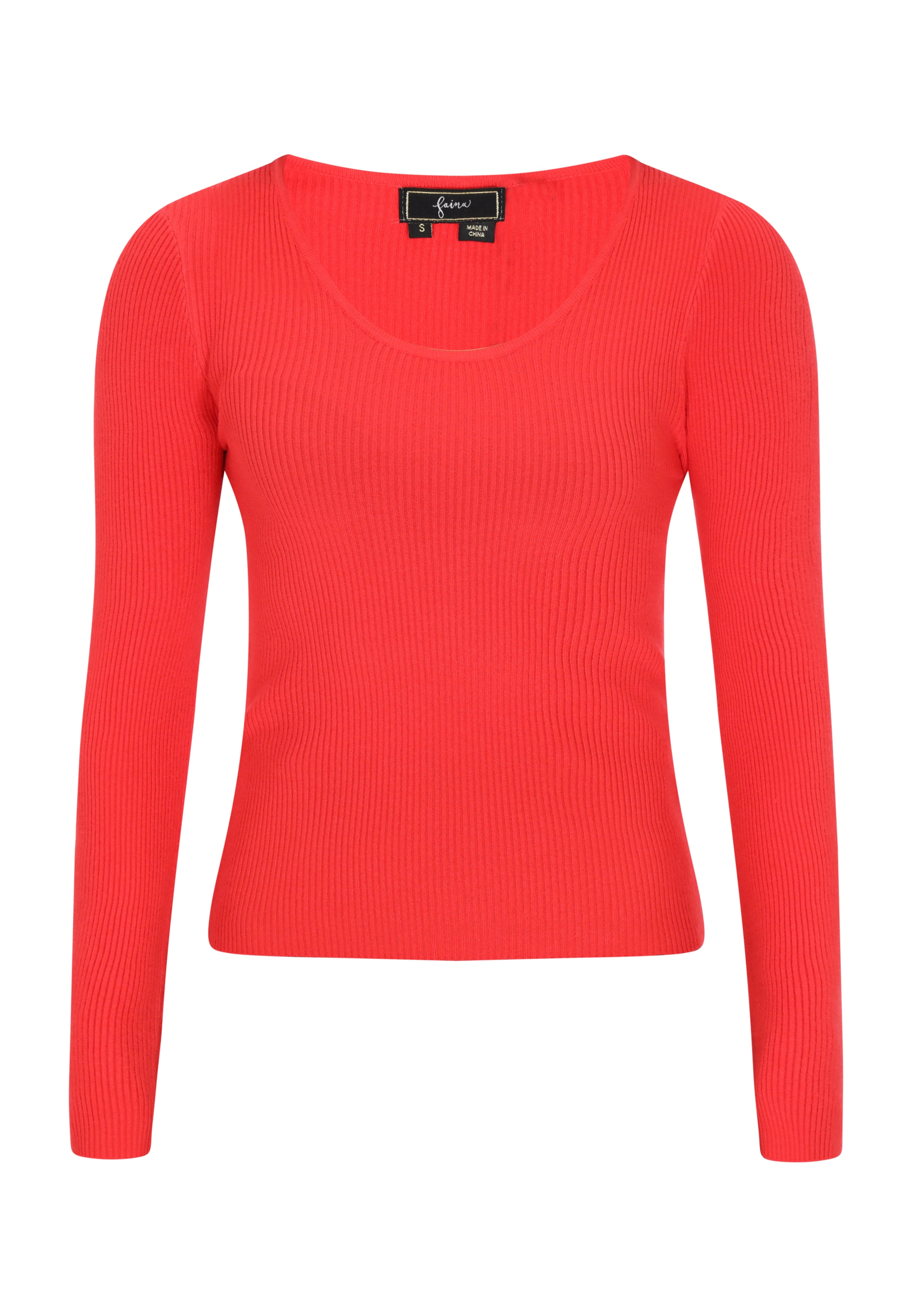 Pull-over 'Fashion Look' faina en rouge : devant