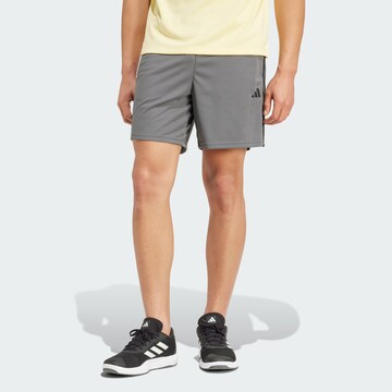 ADIDAS PERFORMANCE Regular Sports trousers 'Essentials' in Grey: front