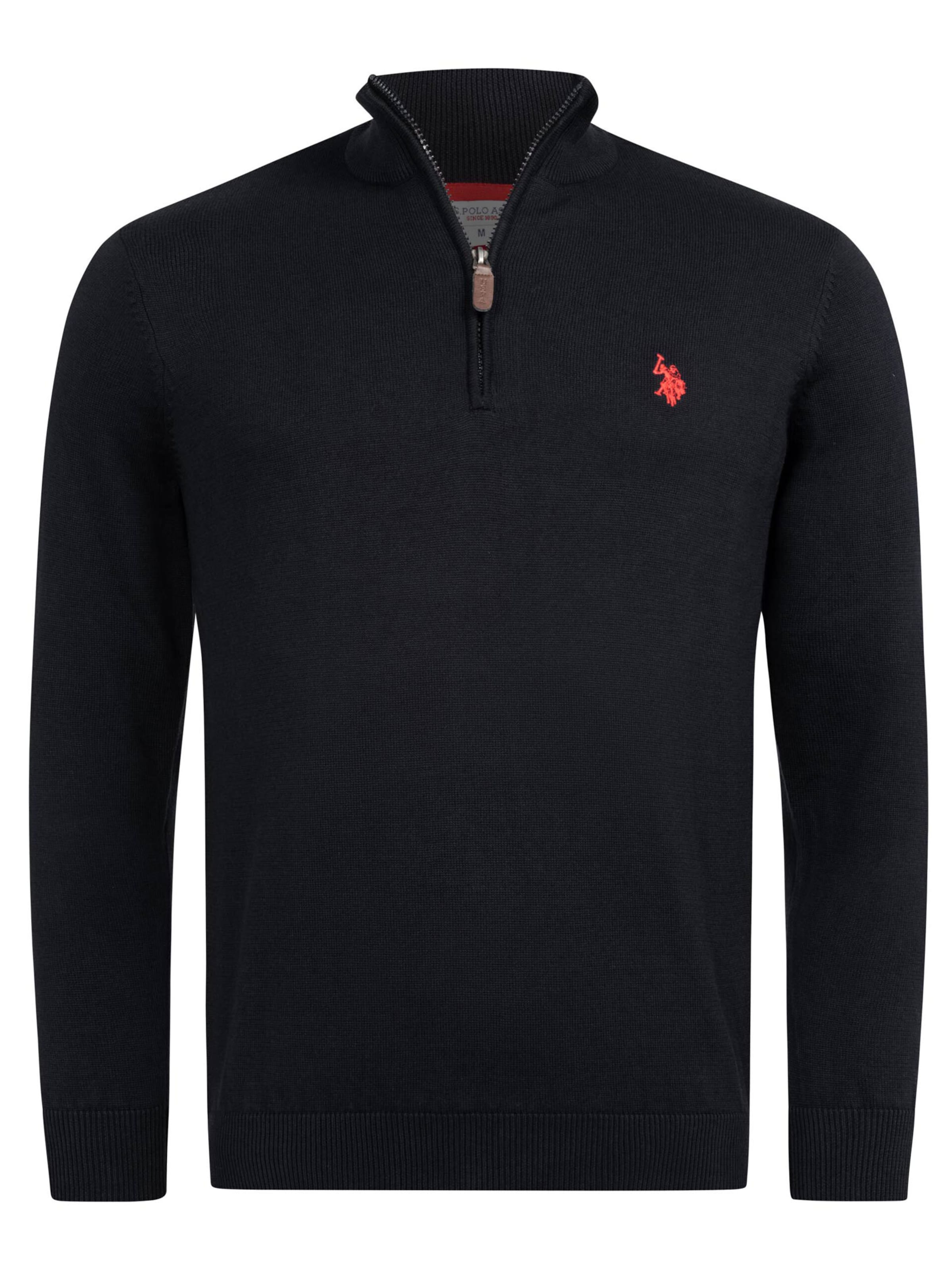 U.S. POLO ASSN. Pullover in Schwarz: Vorderseite