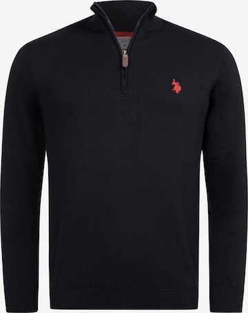 Pull-over U.S. POLO ASSN. en noir : devant