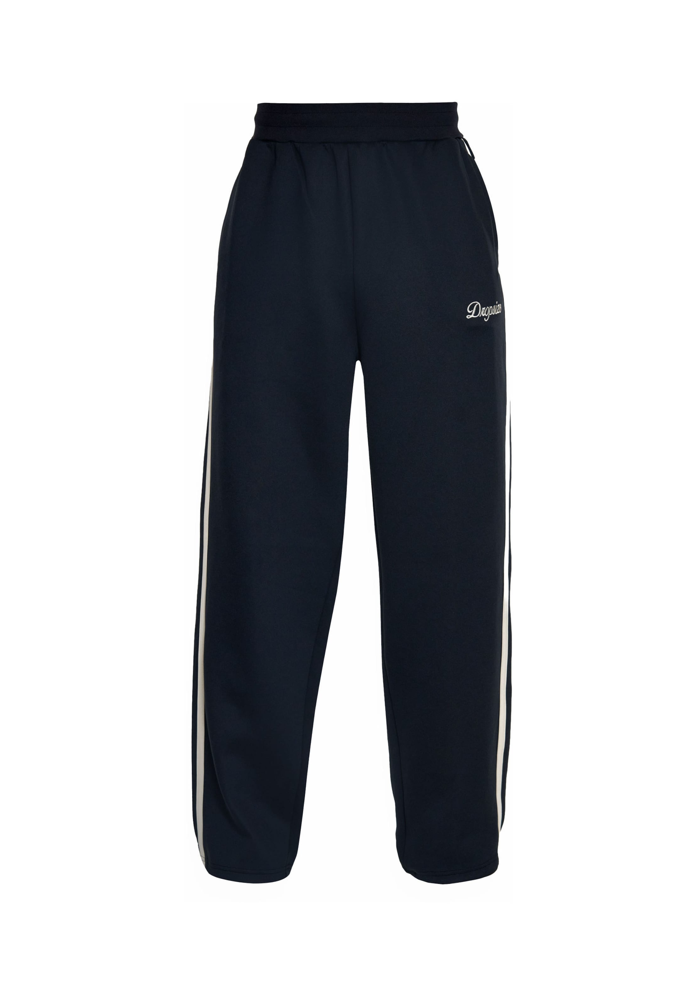 Dropsize Baggy Broek 'Sleek' in Zwart: voorkant