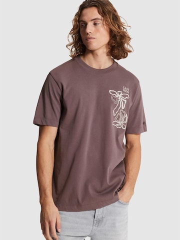 CAST IRON T-shirt 'T-shirt in jersey with artwork' i lila: framsida