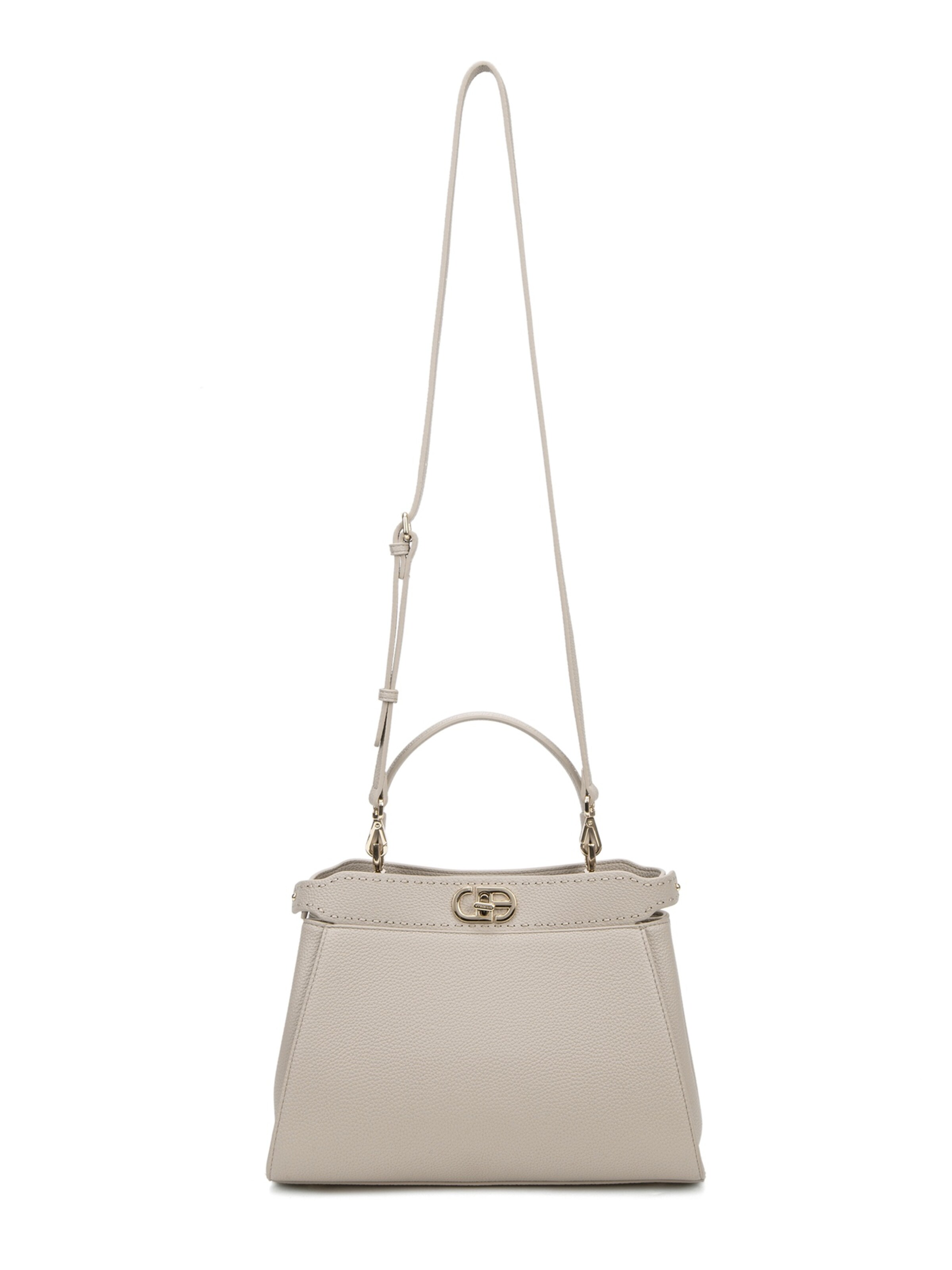 Chrisbella Handbag in Beige: front