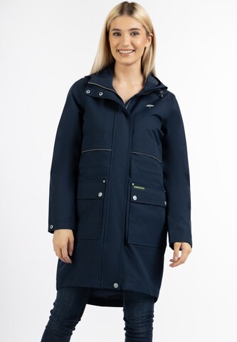 Veste fonctionnelle 'Bridgeport' Schmuddelwedda en bleu : devant