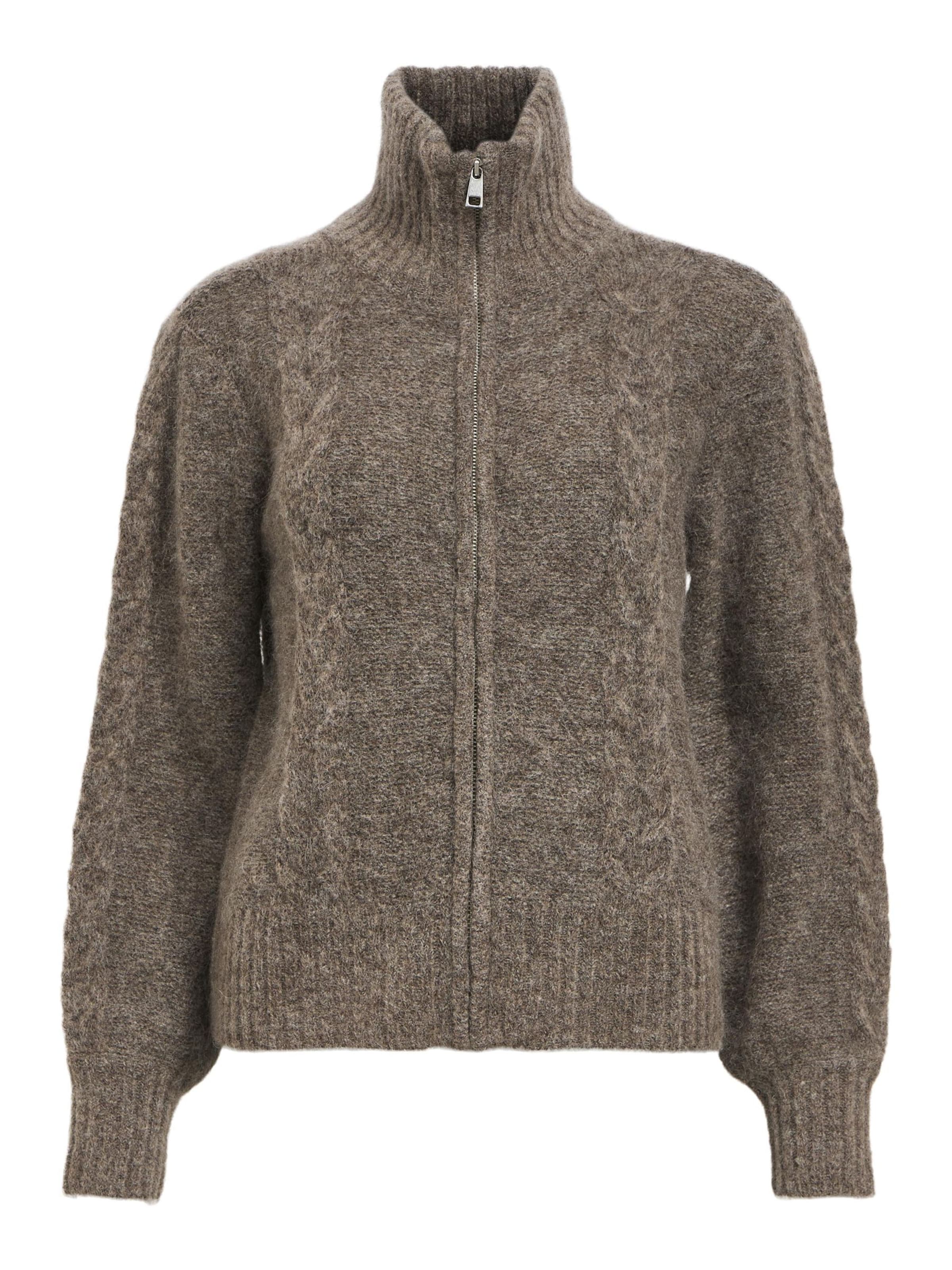 OBJECT Knit Cardigan &#x27;OBJNete&#x27; in Brown: front