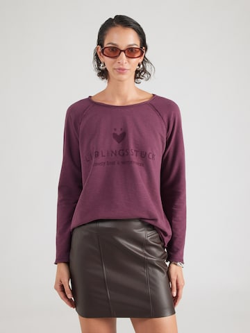 Tricou 'Cathrina' de la LIEBLINGSSTÜCK pe mov: față