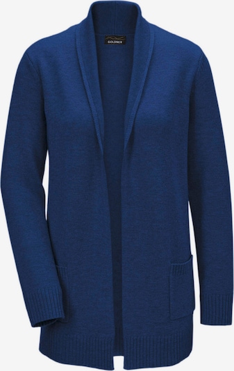 Goldner Strickjacke in marine, Produktansicht