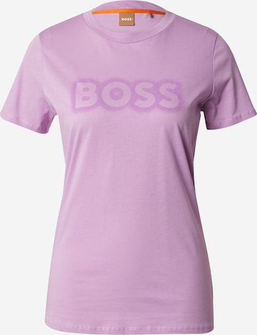 T-shirt BOSS Orange en rose : devant