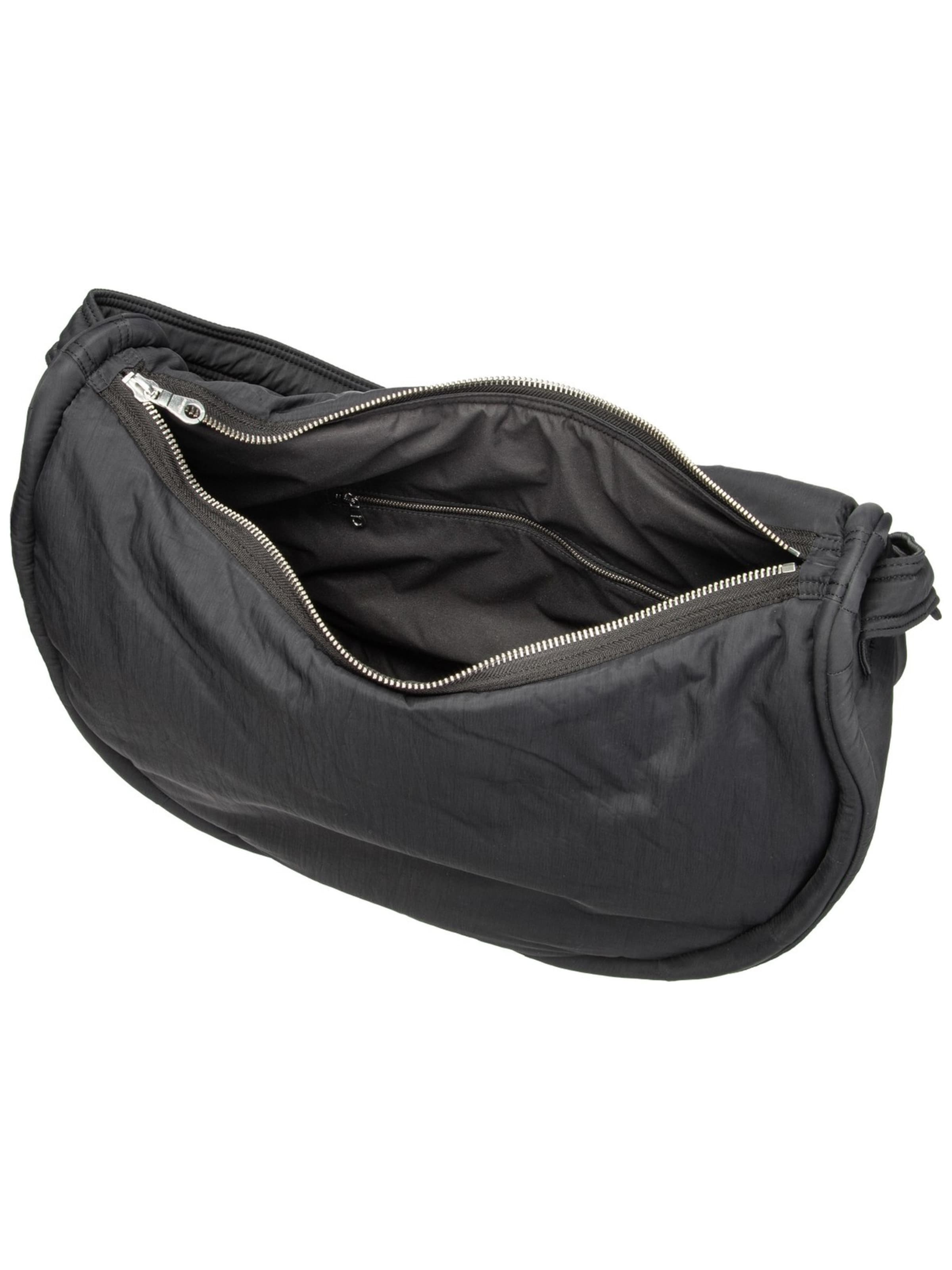 SANDQVIST Shoulder Bag 'Curve Half Moon' in Black