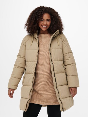 ONLY Carmakoma Winter coat 'Dolly' in Beige