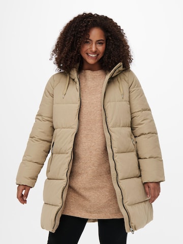 ONLY Carmakoma Winter Coat 'Dolly' in Beige