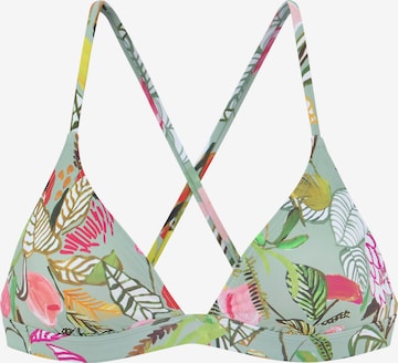 s.Oliver Triangle Bikini Top in Green: front