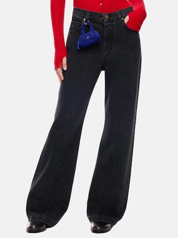 Wide Leg Jean 'PINKO WANDA WAIST DOWN WIDE LEG WASHED BLACK PANTALONE' PINKO en noir