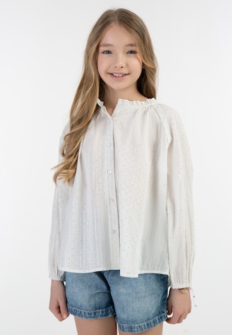 IZIA - Blusa 'Mimo' em branco: frente