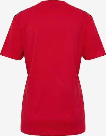 Hummel T-Shirt 'Authentic Co' in Rot