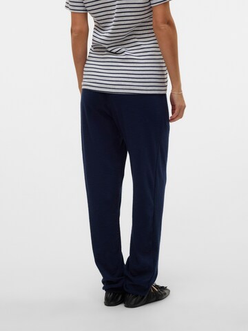 Effilé Pantalon 'FREDERIKKE' MAMALICIOUS en bleu