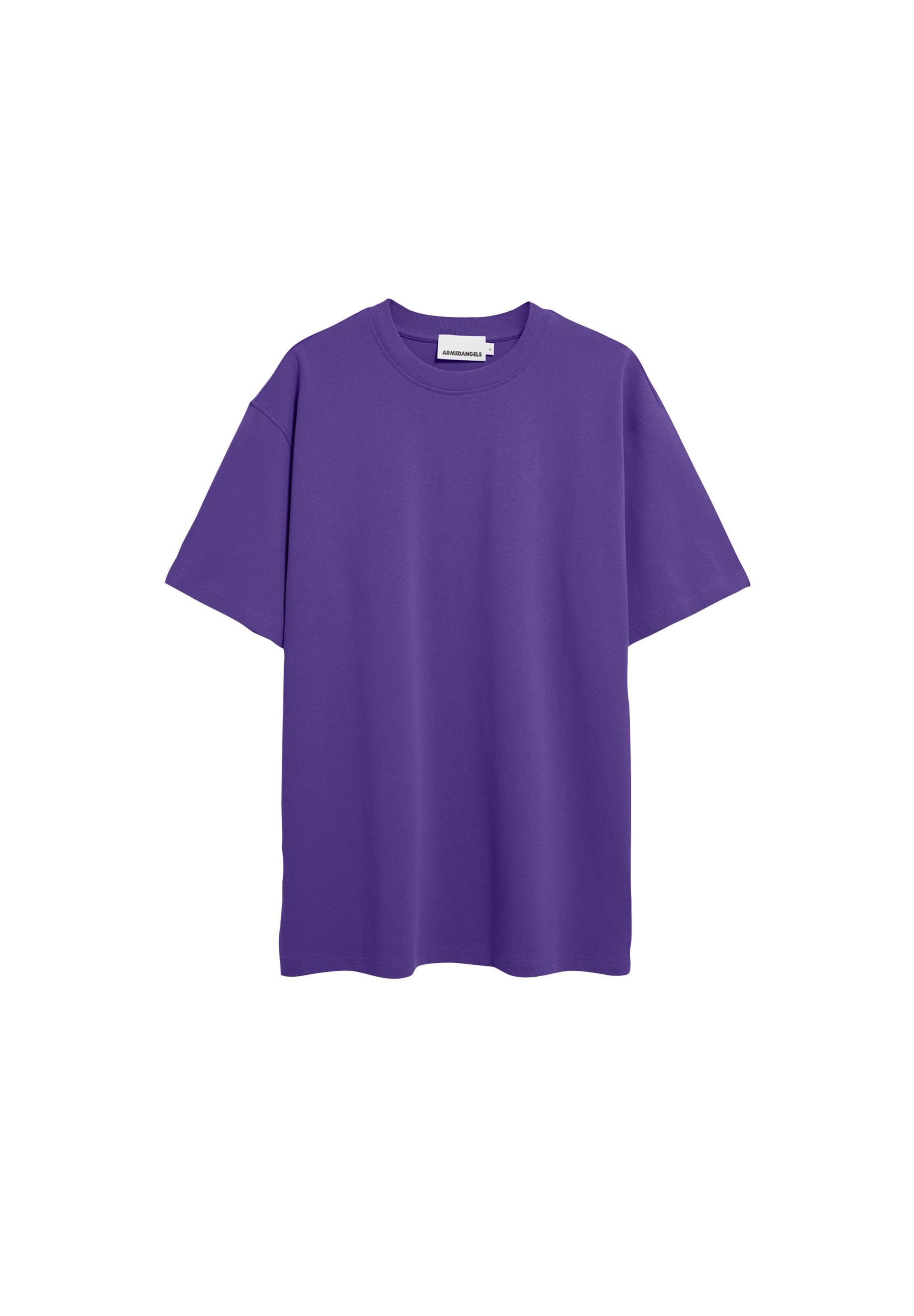 ARMEDANGELS Футболка 'MAARKOS' в Лиловый: спереди