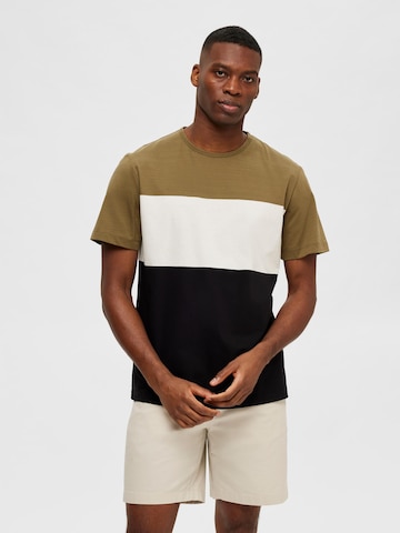 SELECTED HOMME T-Shirt 'Frank' in Grün: predná strana