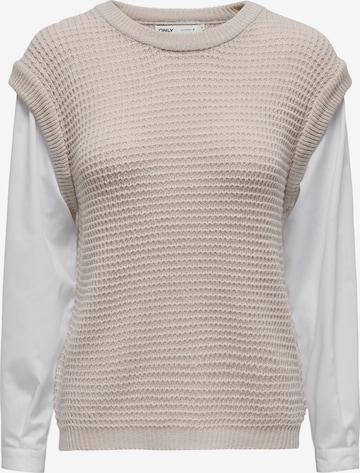 ONLY Pullover 'VIANI' in Beige: predná strana