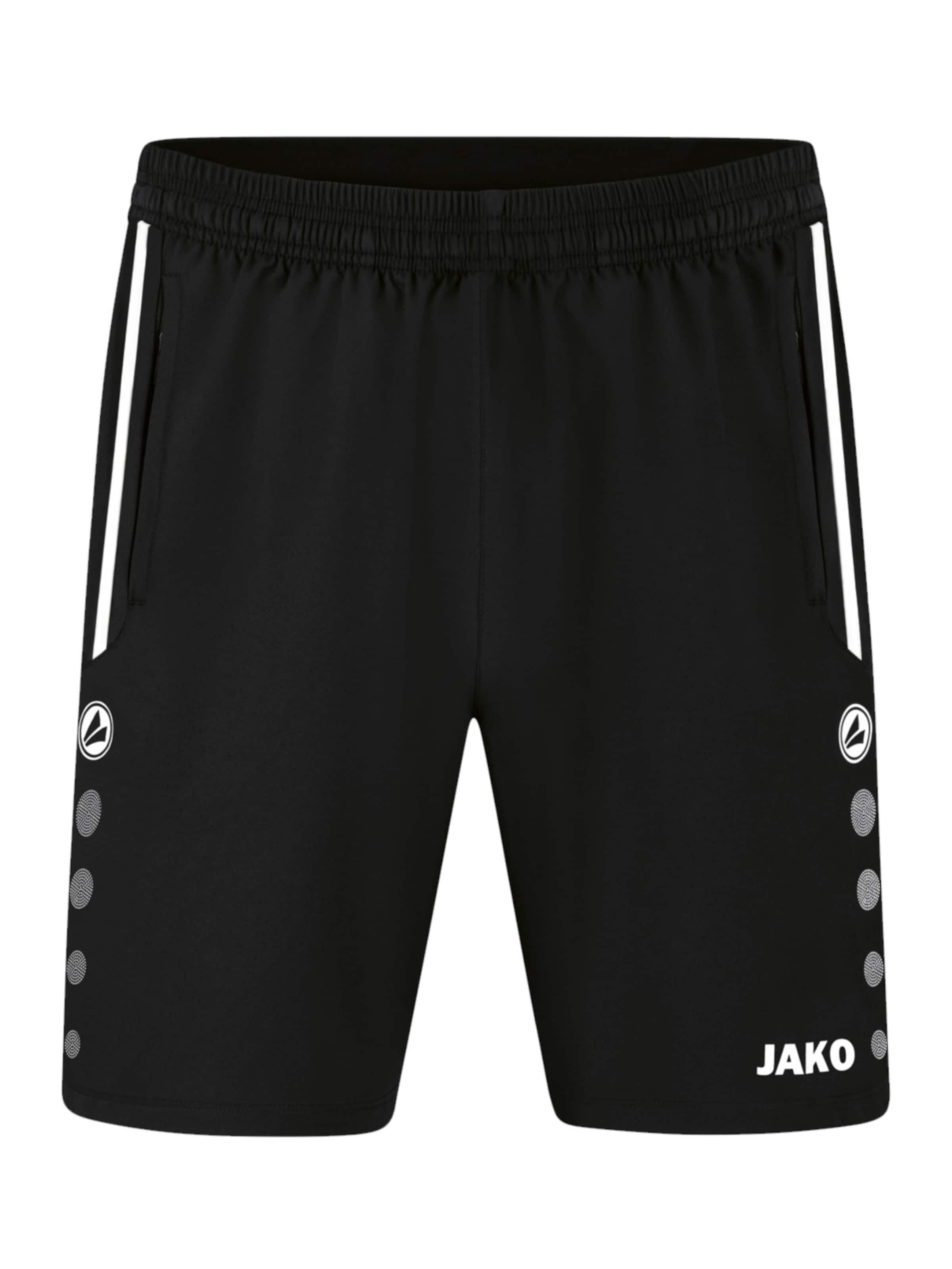JAKO Workout Pants in Black: front