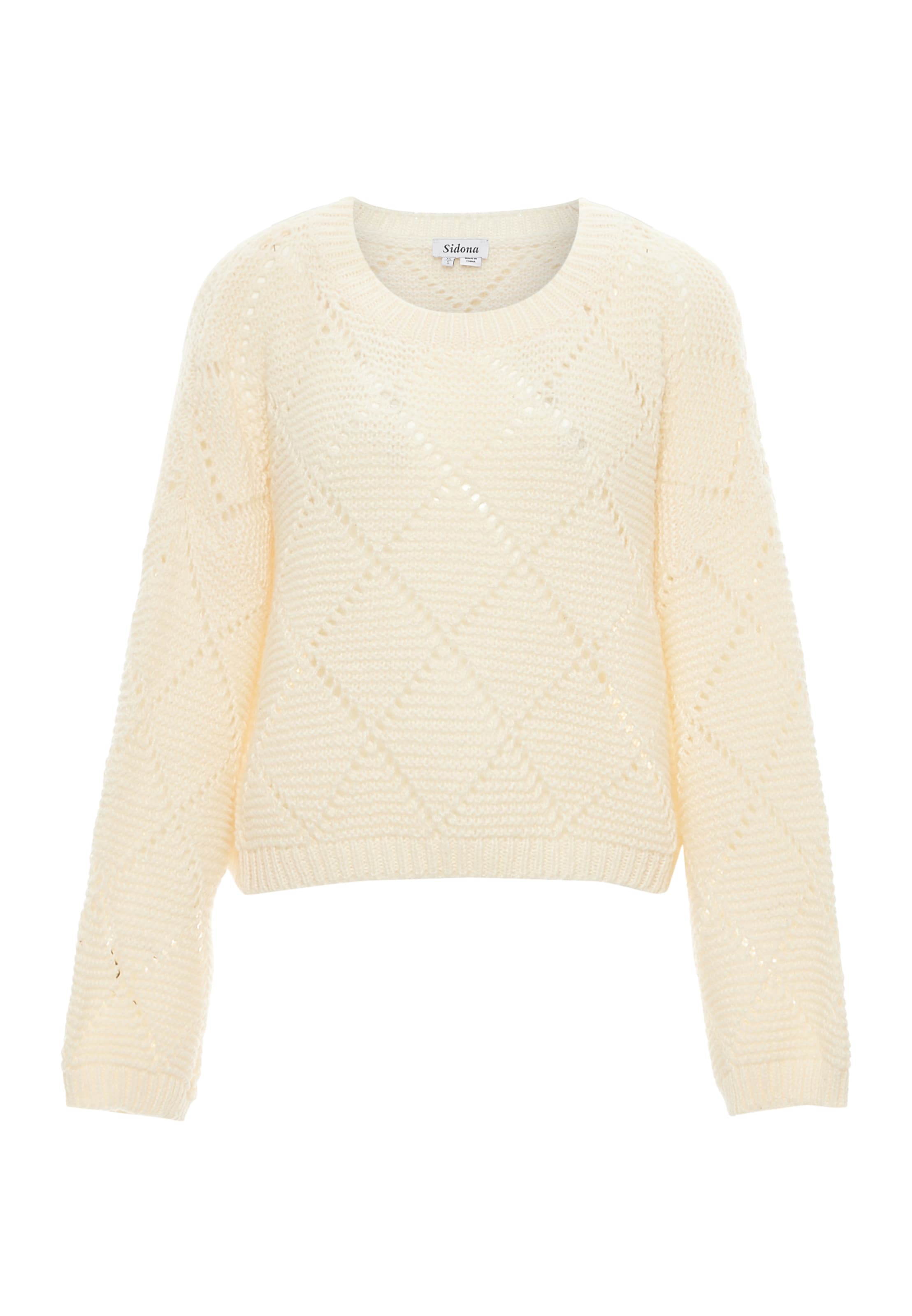 Sidona Pullover in wollweiß, Produktansicht