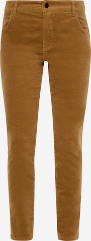 s.Oliver Slimfit Broek in Bruin: voorkant