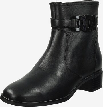 Bottines 'Cervocalf' ARA en noir : devant