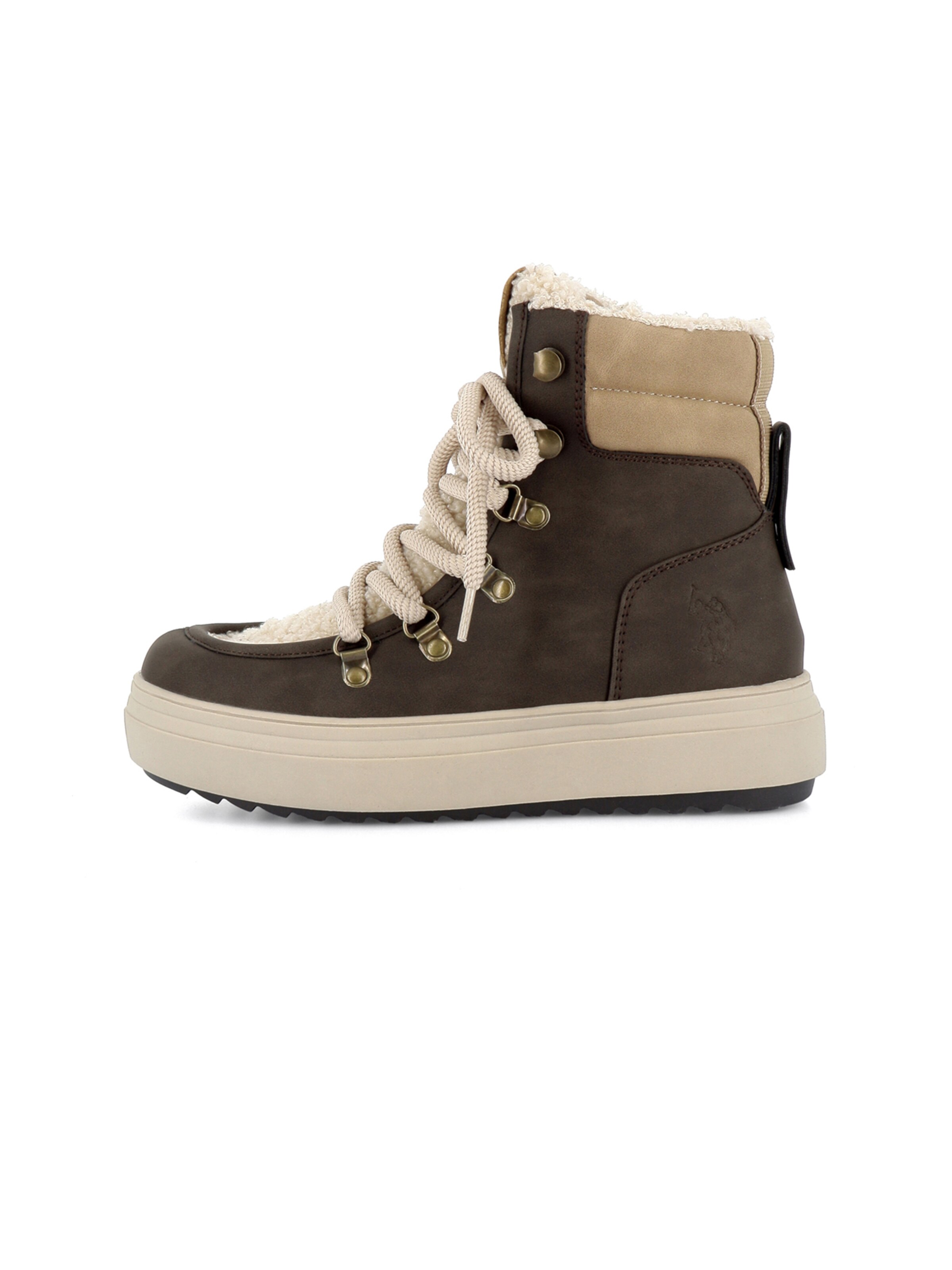 US POLO ASSN. - Botim com fivela 'Icy' em castanho: frente
