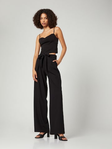 LENI KLUM x ABOUT YOU Loose fit Pleat-Front Pants 'Isa' in Black