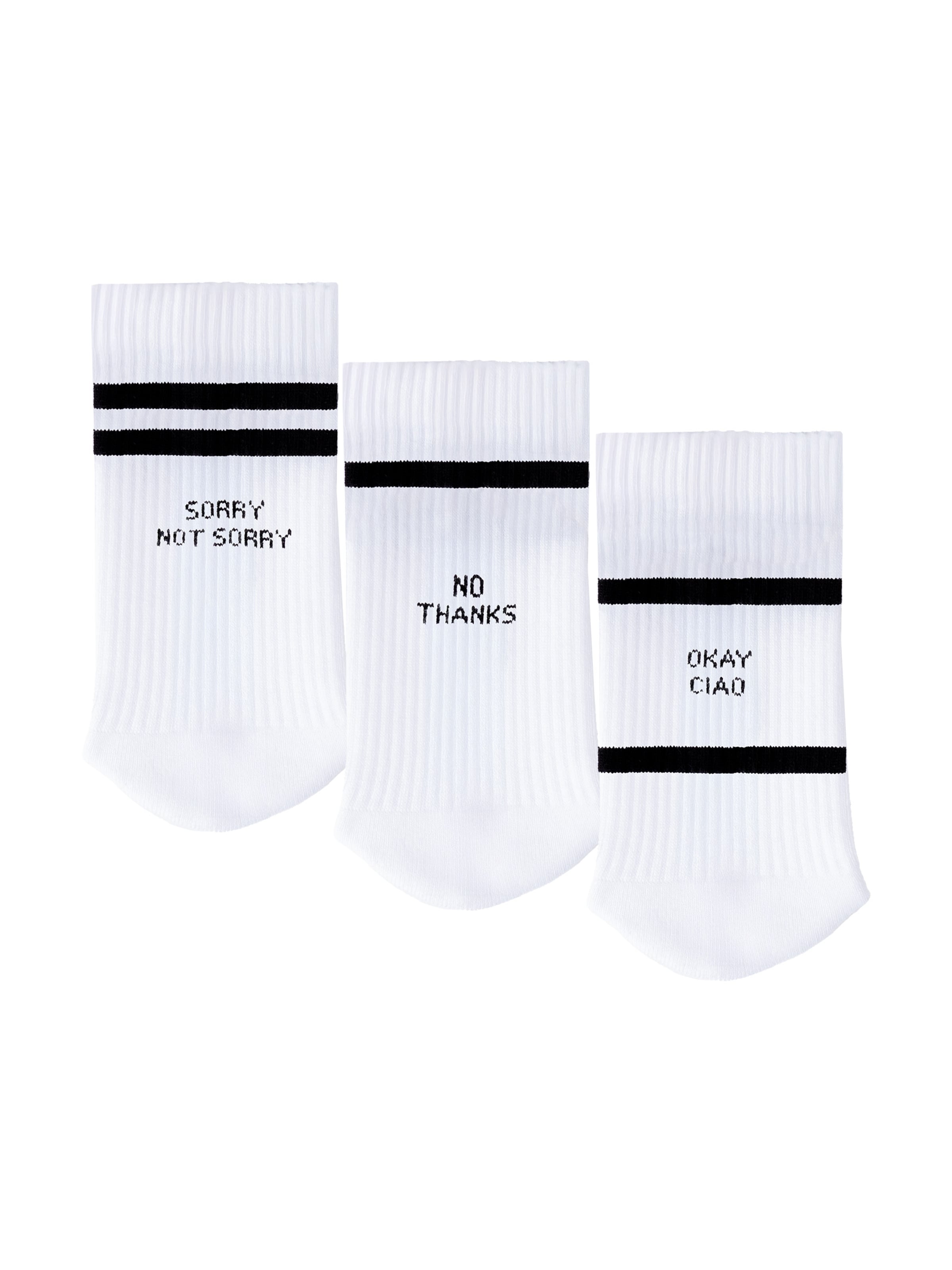 Occulto Athletic Socks 'Leo' in White