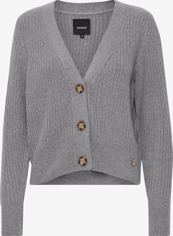 Oxmo Knit Cardigan 'Norene' in Grey: front