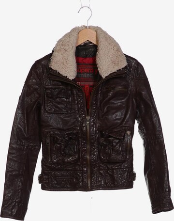 Superdry Jacket & Coat in S in Brown: front