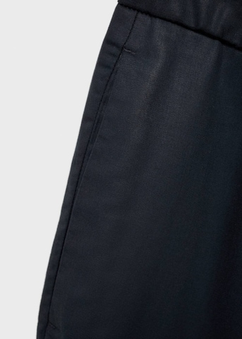 MANGO MAN Regular Pleated Pants 'Tyler' in Blue