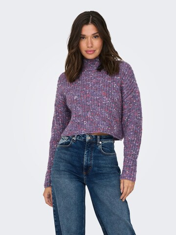 ONLY - Jersey 'SPRINKLE LIFE' en lila