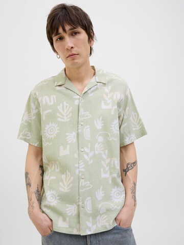 JACK & JONES Comfort Fit Hemd in Beige: Vorderseite